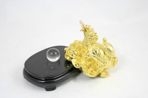 龍亀の置物金メッキ