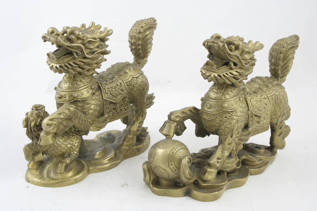 麒麟の置物 一対